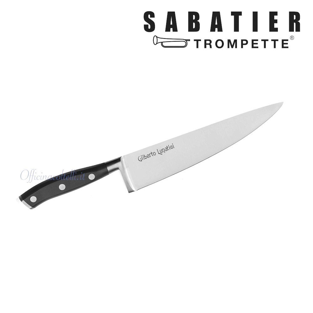 Esempio personalizzazione su coltello Chef Sabatier Trompette Vulcano