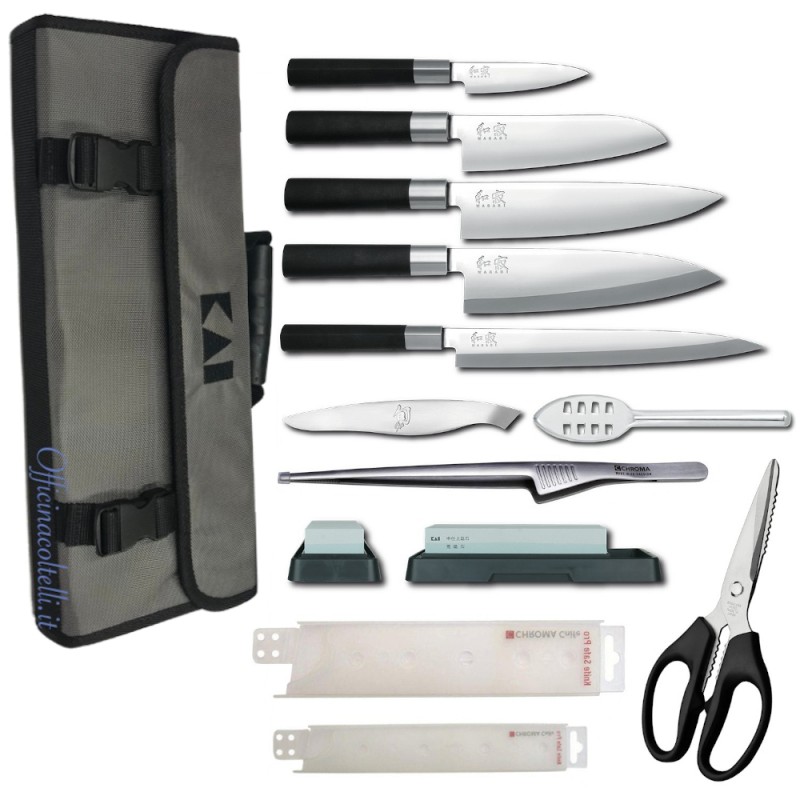 Set coltelli da cucina giapponesi Kai Wasabi