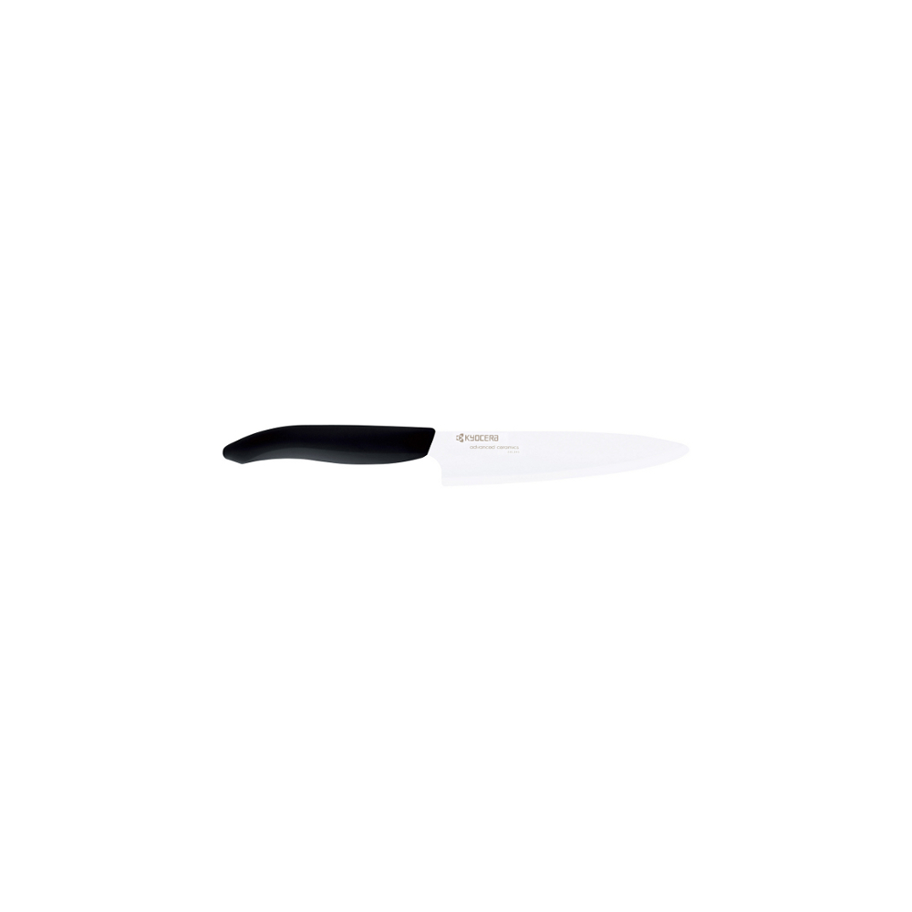 Coltelli da cucina lama ceramica bianco nero impugnatura gommata antiscivolo